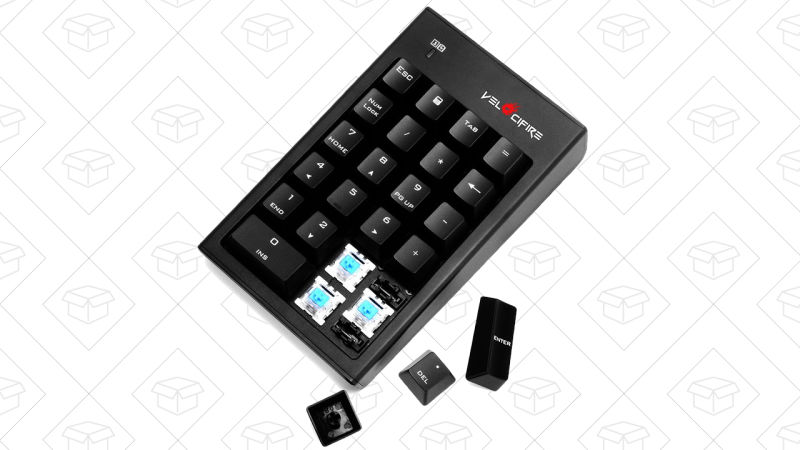 Teclado Velocifire numérico, mecánico y sin cables; $14 con código NK01NK01